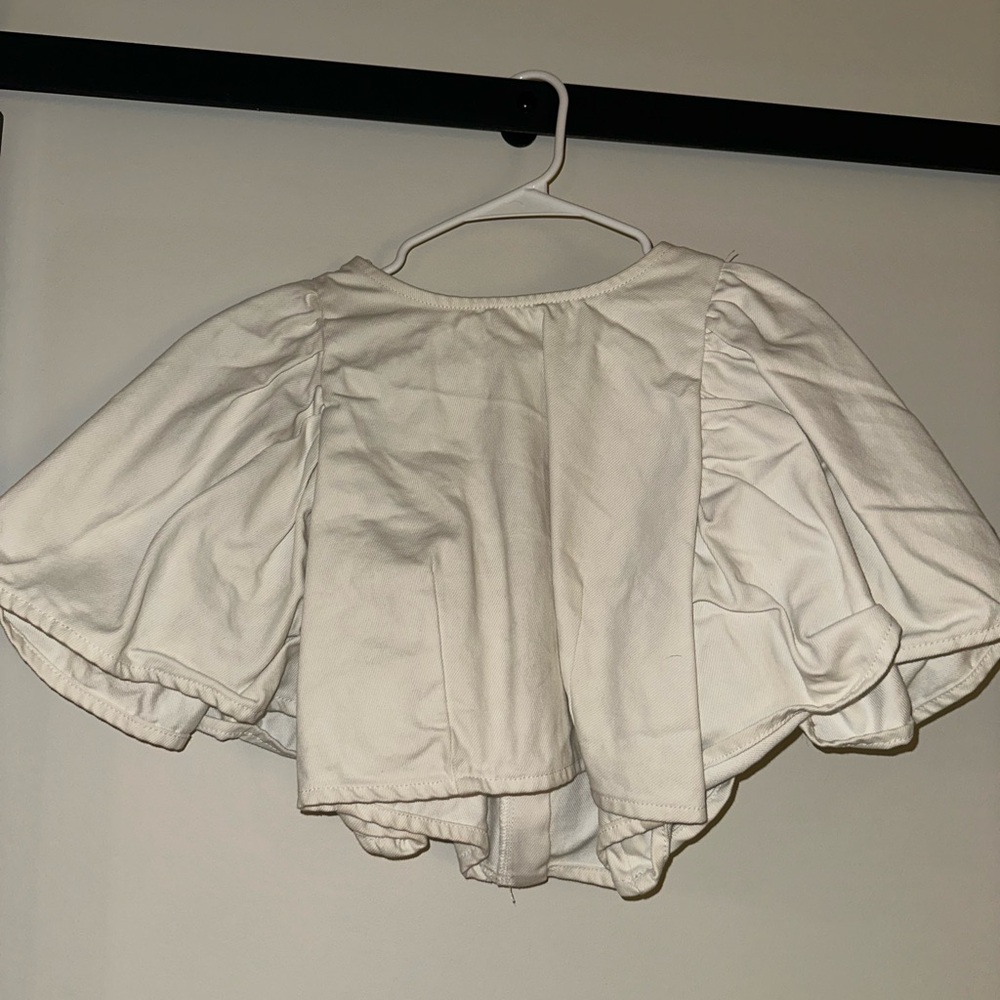 Zara White Crop Top